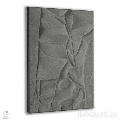 تابلو گلهای مدرن میانه قرن در خاکستری I اثر ۳۳ استخوان شکسته - نمای پرسپکتیو محصول