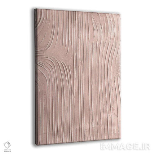 تابلو ماسهٔ شانهزده به رنگ صورتی ملایم اثر ۳۳ استخوان شکسته - نمای پرسپکتیو محصول