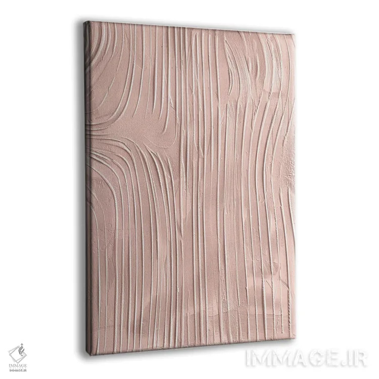 تابلو ماسهٔ شانهزده به رنگ صورتی ملایم اثر ۳۳ استخوان شکسته - نمای پرسپکتیو محصول