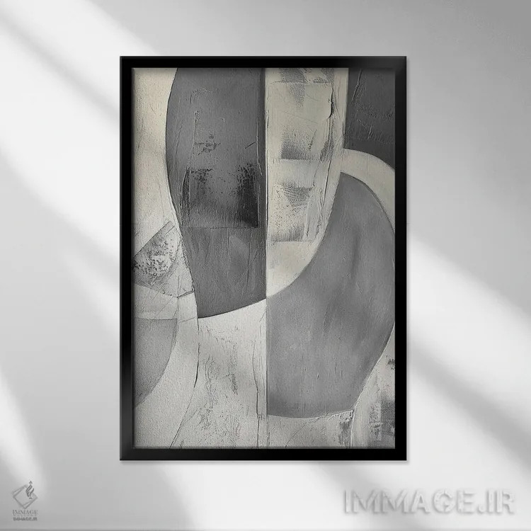 تابلو قوس بیومورفیک I (الهامگرفته از زیستشناسی) اثر ۳۳ استخوان شکسته - نمای قابدار مشکی