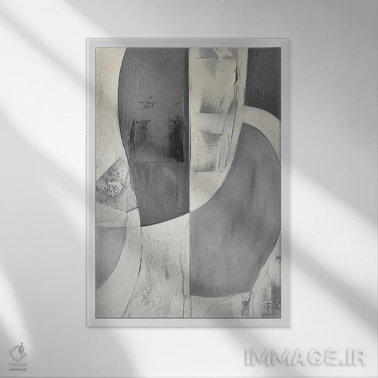 تابلو قوس بیومورفیک I (الهامگرفته از زیستشناسی) اثر ۳۳ استخوان شکسته - نمای قابدار سفید