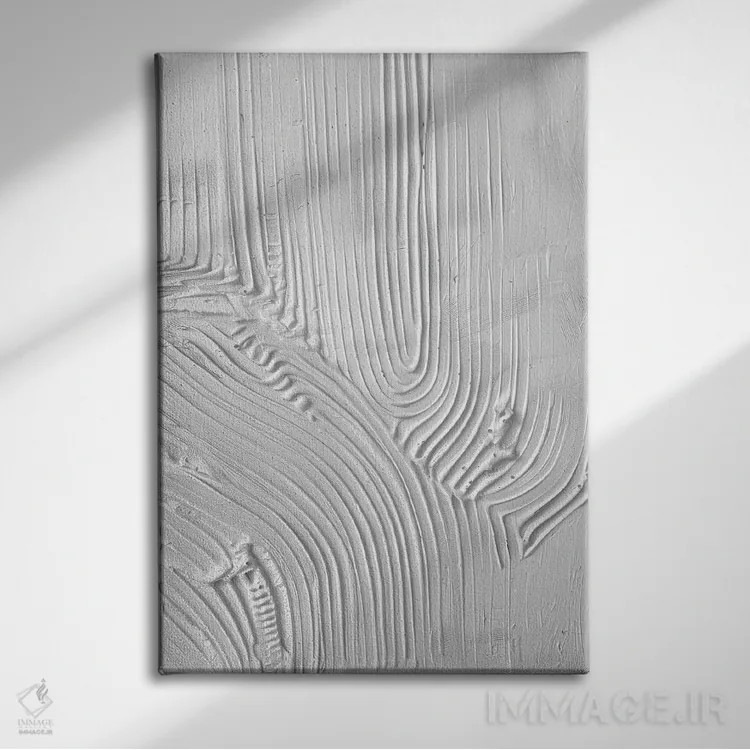 تابلو ماسهٔ شانهزده در سفید اثر ۳۳ استخوان شکسته - نمای روبهرو روی دیوار