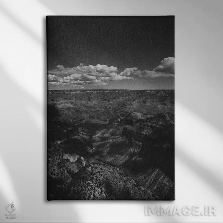 تابلو دره گراند کانیون III (آمریکا) اثر ۳۳ استخوان شکسته - نمای روبهرو روی دیوار