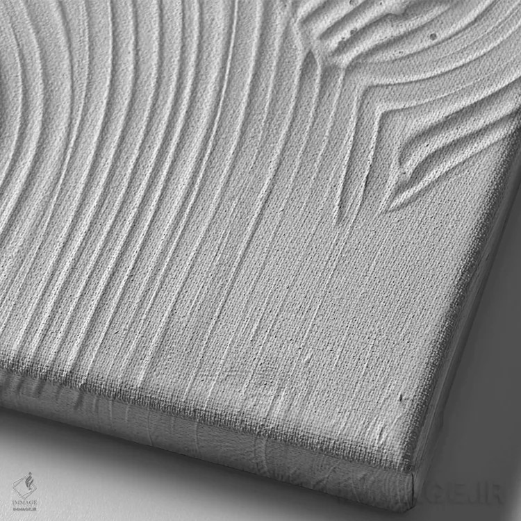 تابلو ماسهٔ شانهزده در سفید اثر ۳۳ استخوان شکسته - نمای نزدیک بافت بوم