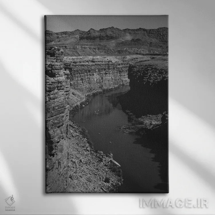 تابلو دره گراند کانیون XV (آمریکا) اثر ۳۳ استخوان شکسته - نمای روبهرو روی دیوار