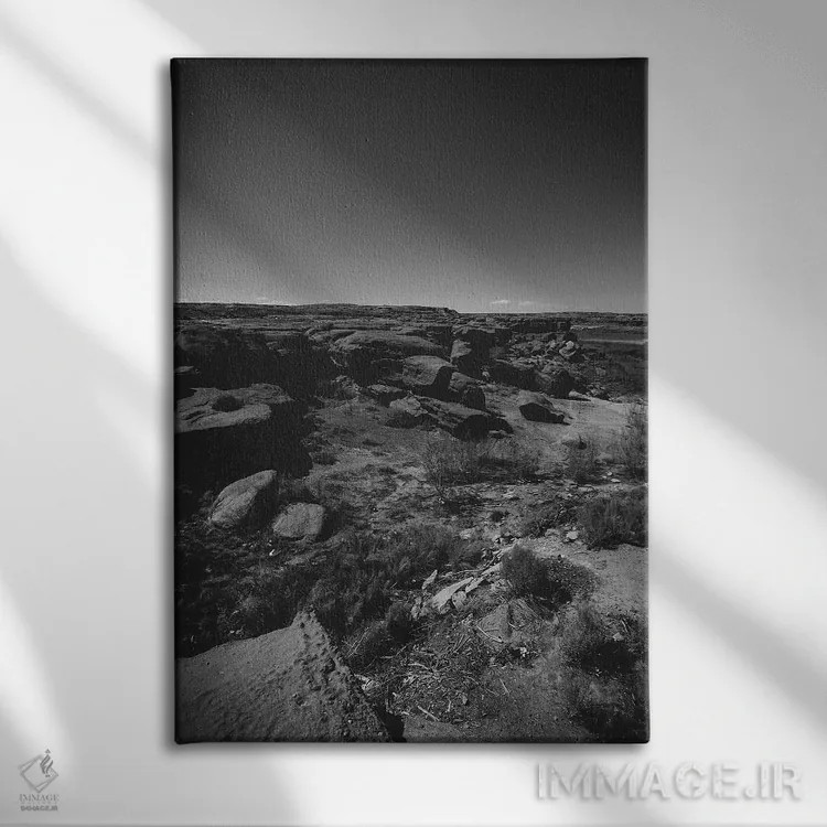 تابلو دره گراند کانیون XVIII (آمریکا) اثر ۳۳ استخوان شکسته - نمای روبهرو روی دیوار