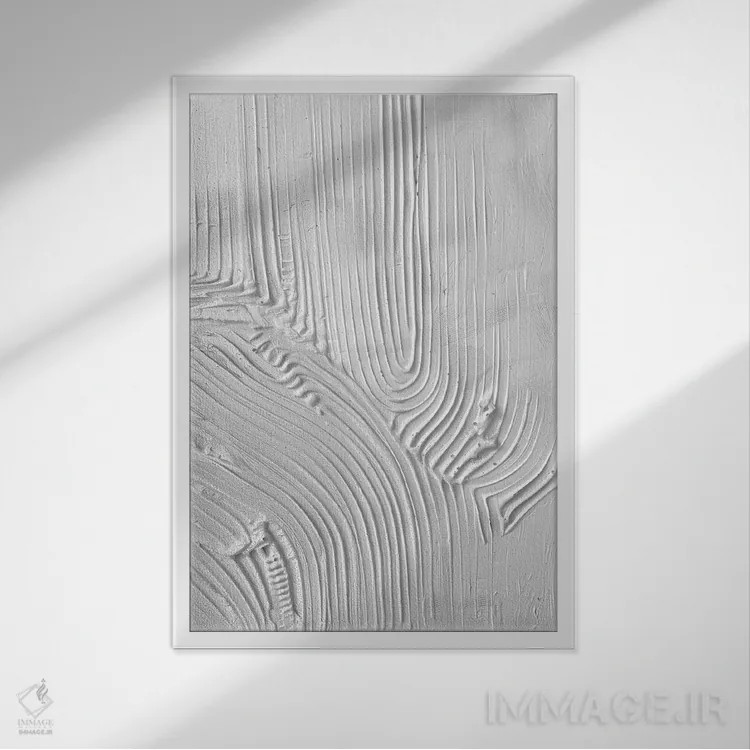 تابلو ماسهٔ شانهزده در سفید اثر ۳۳ استخوان شکسته - نمای قابدار سفید
