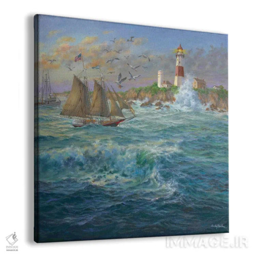 تابلو همسفران کشتی اثر نیکی بومه - نمای پرسپکتیو محصول