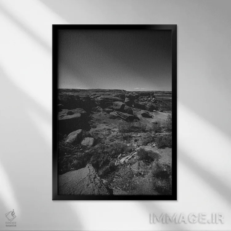 تابلو دره گراند کانیون XVIII (آمریکا) اثر ۳۳ استخوان شکسته - نمای قابدار مشکی