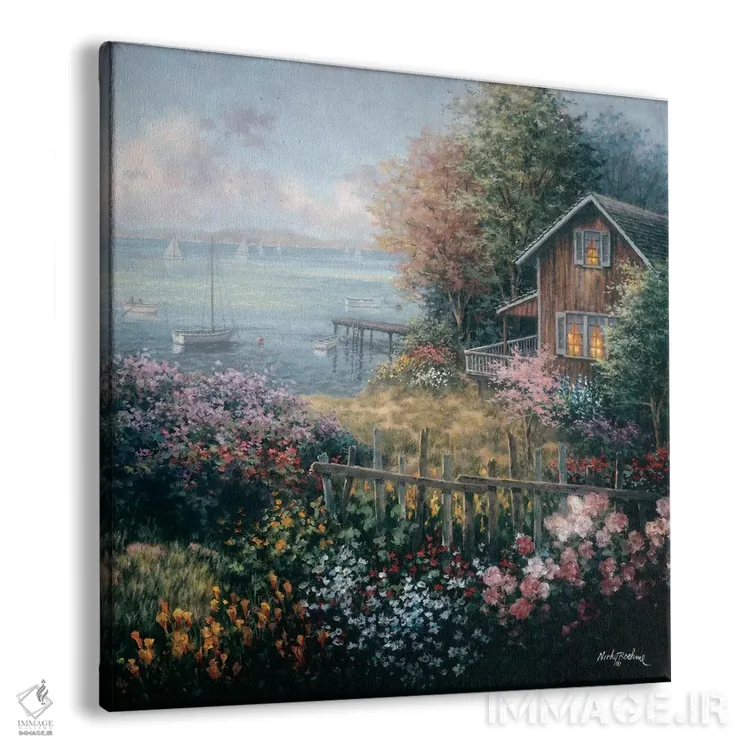 تابلو قلمروی خلیج اثر نیکی بومه - نمای پرسپکتیو محصول