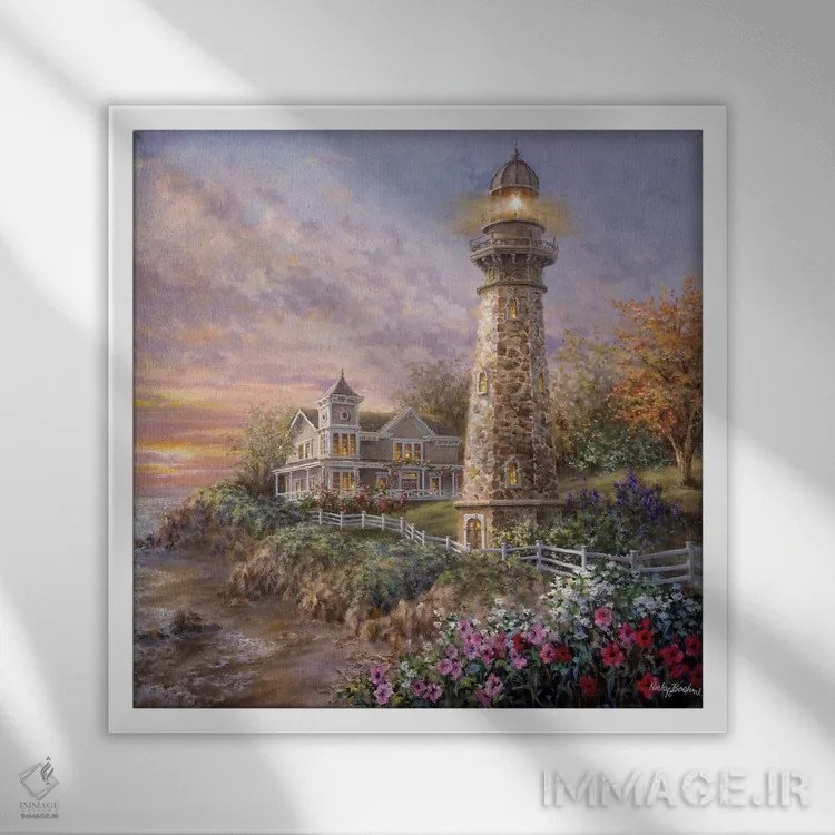 تابلو نگهبان باشکوه اثر نیکی بومه - نمای قابدار سفید