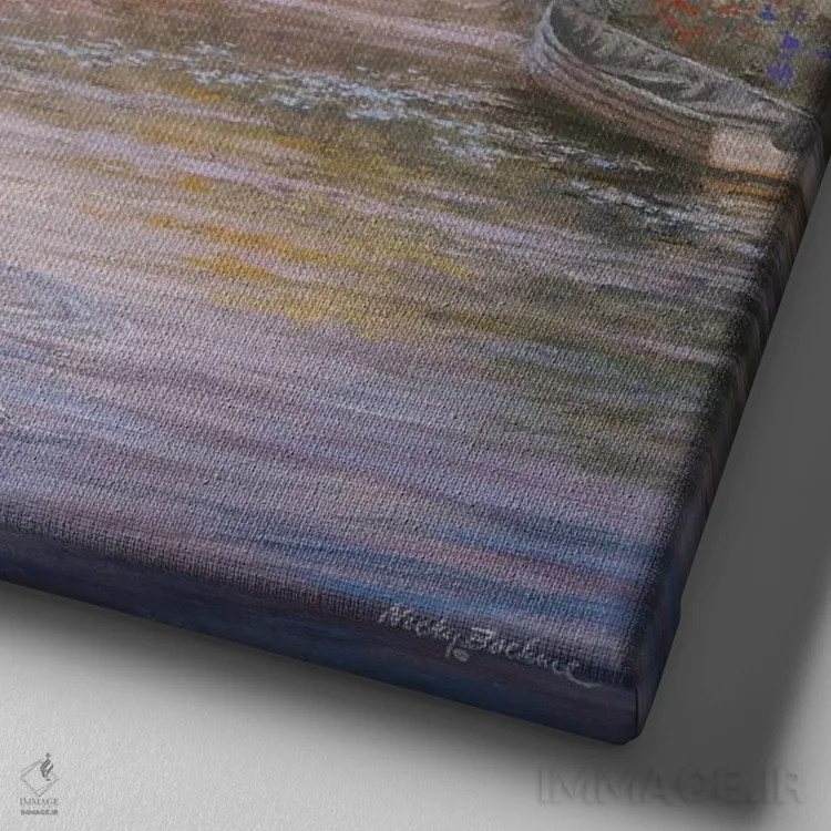 تابلو خیابان اصلی روستا اثر نیکی بومه - نمای نزدیک بافت بوم