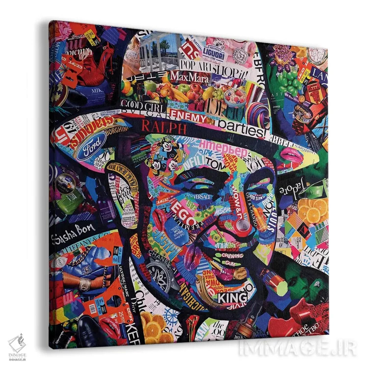 تابلو لبخند و یک اسلحه اثر ساشا بوم - نمای پرسپکتیو محصول