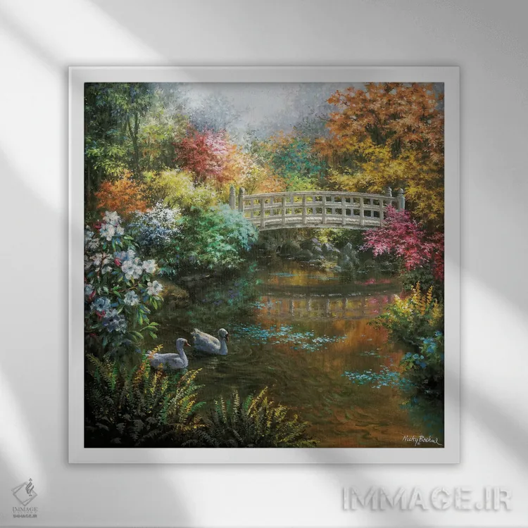 تابلو خزانهٔ شکوه اثر نیکی بومه - نمای قابدار سفید