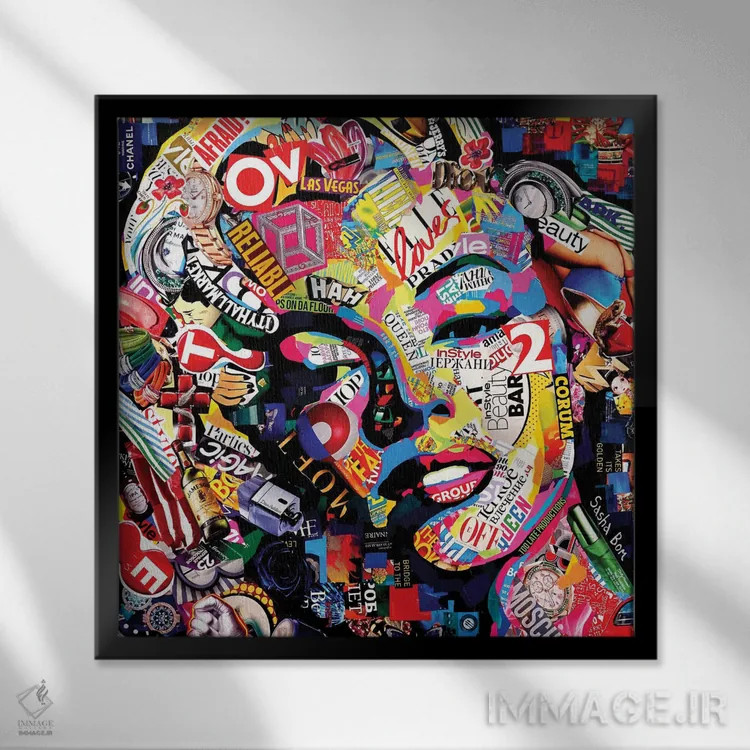 تابلو مرلین (نام شخص) اثر ساشا بوم - نمای قابدار مشکی