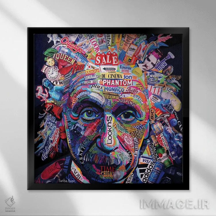 تابلو یکی از بستگان اثر ساشا بوم - نمای قابدار مشکی