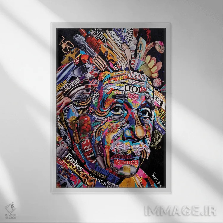 تابلو پارادوکس خویشاوند اثر ساشا بوم - نمای قابدار سفید