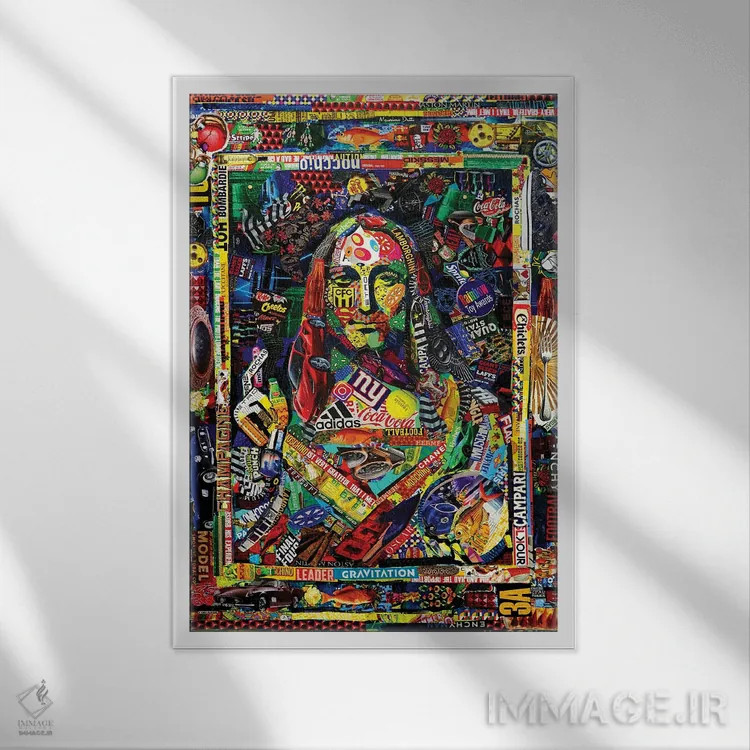 تابلو اسویآر سیاناسامآراستی (نام اختصاری/مبهم) اثر ساشا بوم - نمای قابدار سفید