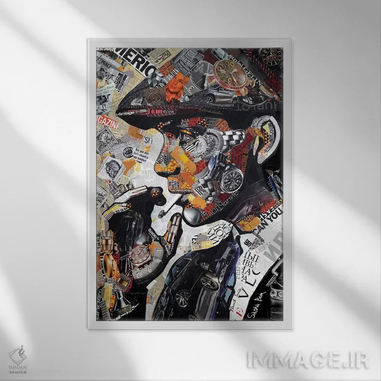 تابلو پیکی بلایندرز (سریال) اثر ساشا بوم - نمای قابدار سفید