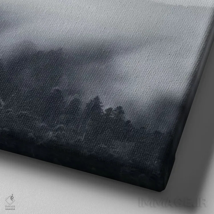 تابلو طلوع جادویی اثر آدریان بوردَا - نمای نزدیک بافت بوم