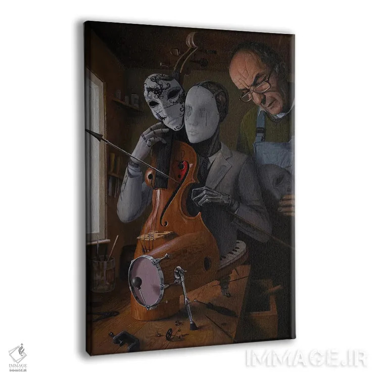 تابلو هنرمند عاشق اثر آدریان بوردَا - نمای پرسپکتیو محصول