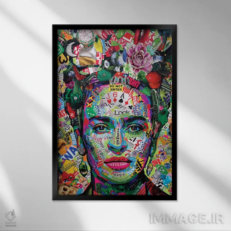 تابلو زنده باد مکزیک اثر ساشا بوم - نمای قابدار مشکی