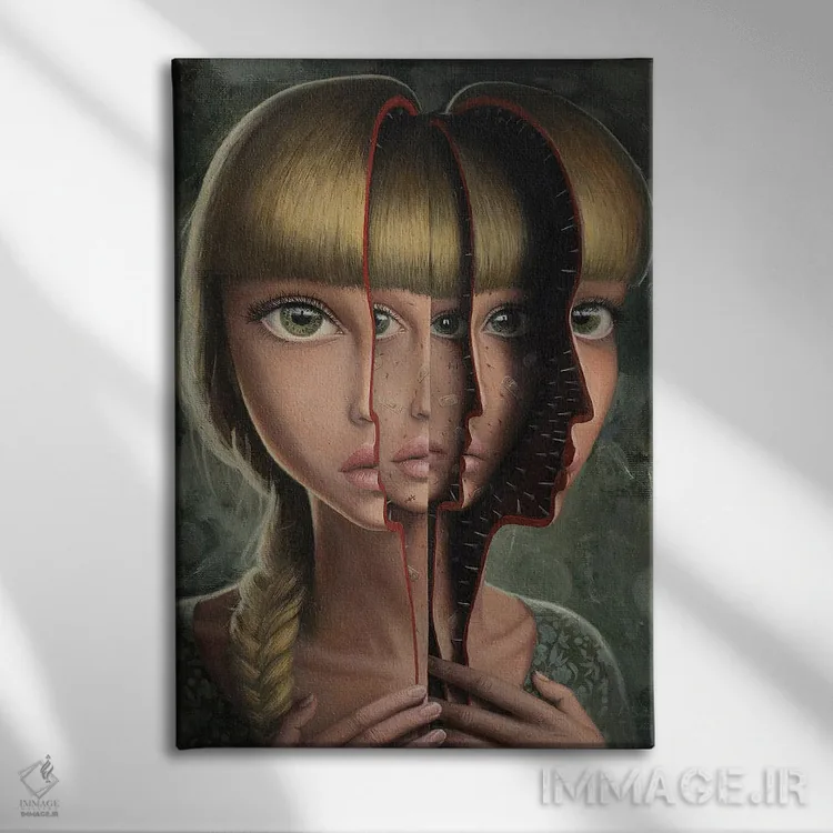 تابلو روزی خودم را خواهم گشود اثر آدریان بوردَا - نمای روبهرو روی دیوار