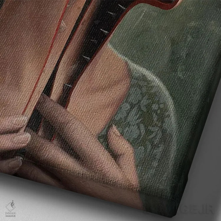 تابلو روزی خودم را خواهم گشود اثر آدریان بوردَا - نمای نزدیک بافت بوم