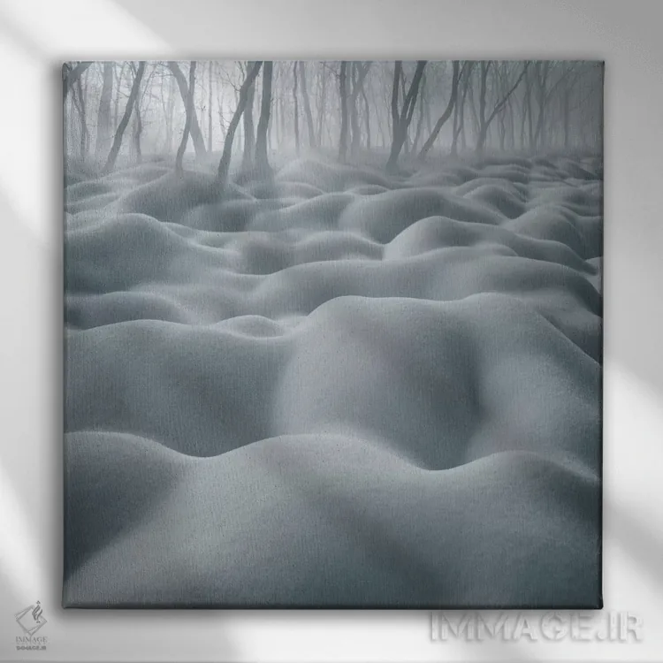 تابلو شنزار (تپههای شنی) اثر آدریان بوردَا - نمای روبهرو روی دیوار