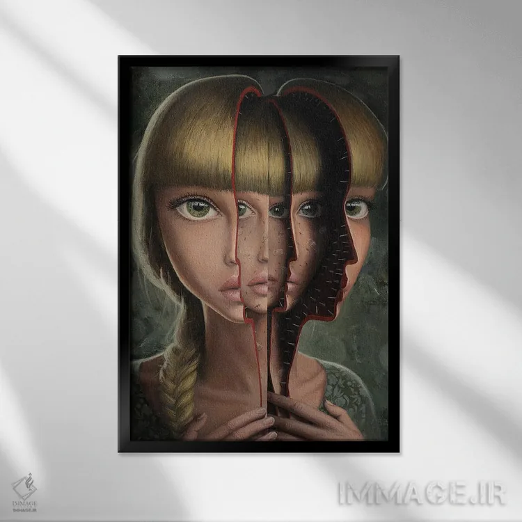 تابلو روزی خودم را خواهم گشود اثر آدریان بوردَا - نمای قابدار مشکی