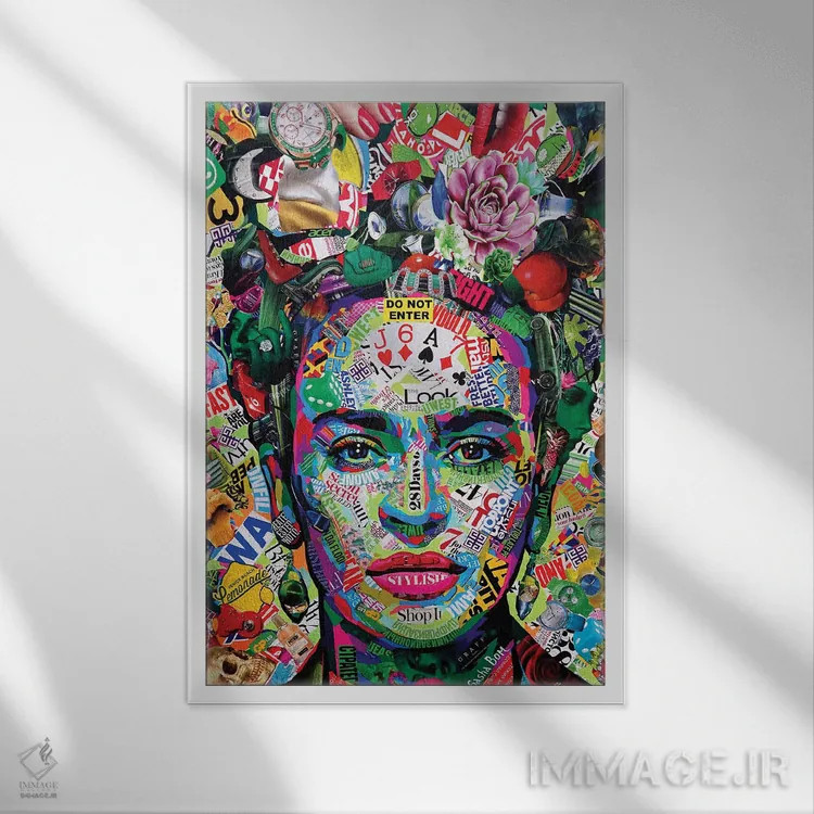 تابلو زنده باد مکزیک اثر ساشا بوم - نمای قابدار سفید