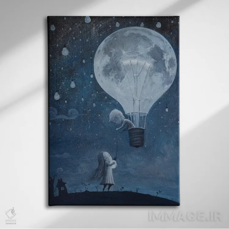 تابلو او درخشانترین ستاره را به من داد اثر آدریان بوردَا - نمای روبهرو روی دیوار