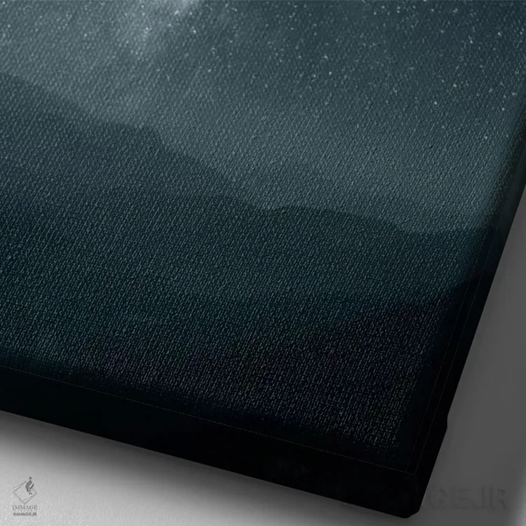 تابلو شعلههای ابدی اثر آدریان بوردَا - نمای نزدیک بافت بوم