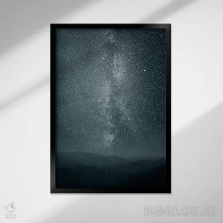 تابلو شعلههای ابدی اثر آدریان بوردَا - نمای قابدار مشکی