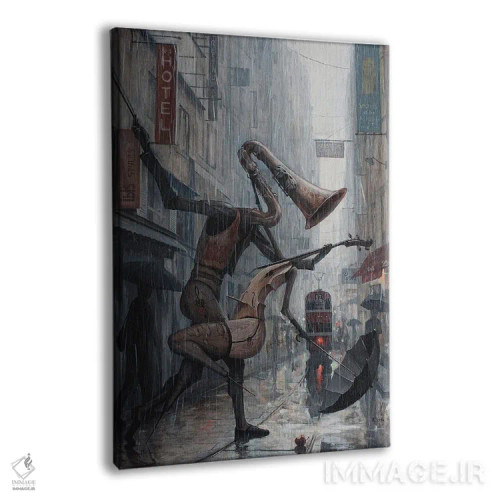 تابلو زندگی رقصی در باران است اثر آدریان بوردَا - نمای پرسپکتیو محصول