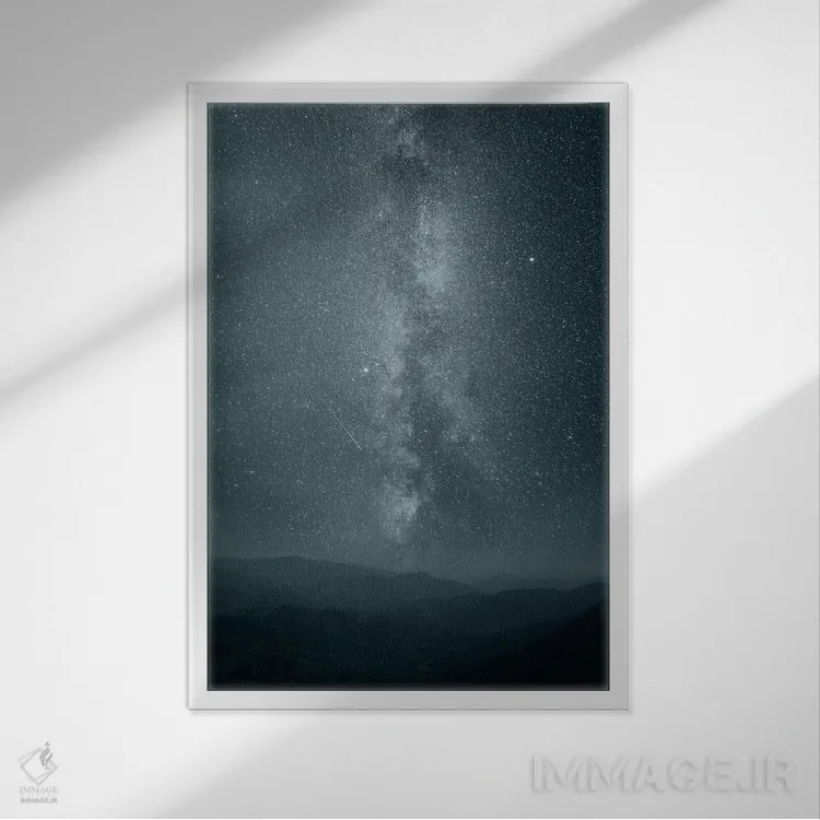 تابلو شعلههای ابدی اثر آدریان بوردَا - نمای قابدار سفید