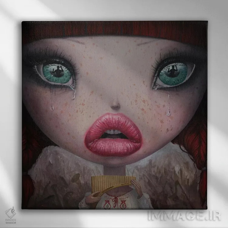 تابلو شدت اثر آدریان بوردَا - نمای روبهرو روی دیوار