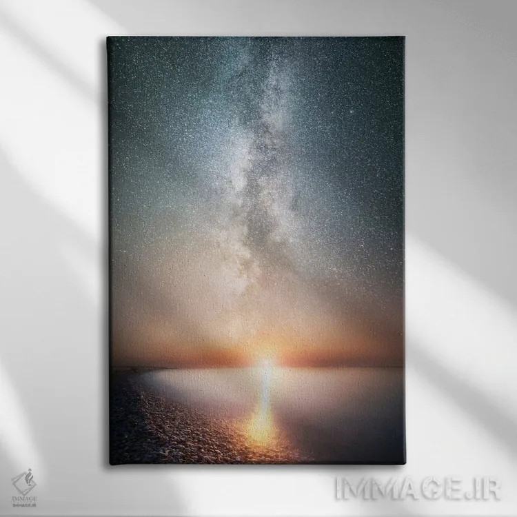 تابلو بازتاب بینهایت اثر آدریان بوردَا - نمای روبهرو روی دیوار