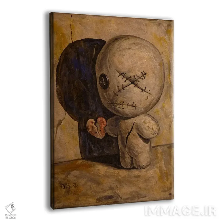 تابلو سایه تنها دوست من است اثر آدریان بوردَا - نمای پرسپکتیو محصول