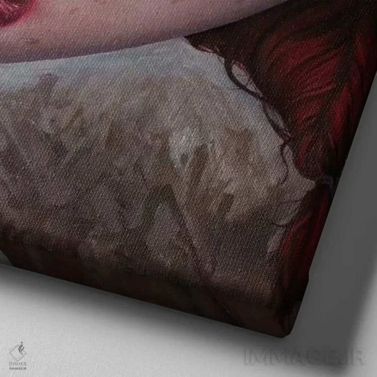 تابلو شدت اثر آدریان بوردَا - نمای نزدیک بافت بوم