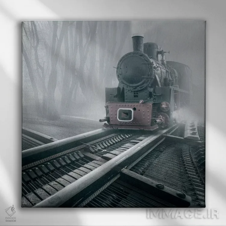 تابلو ردپاهای عاشقانه اثر آدریان بوردَا - نمای روبهرو روی دیوار