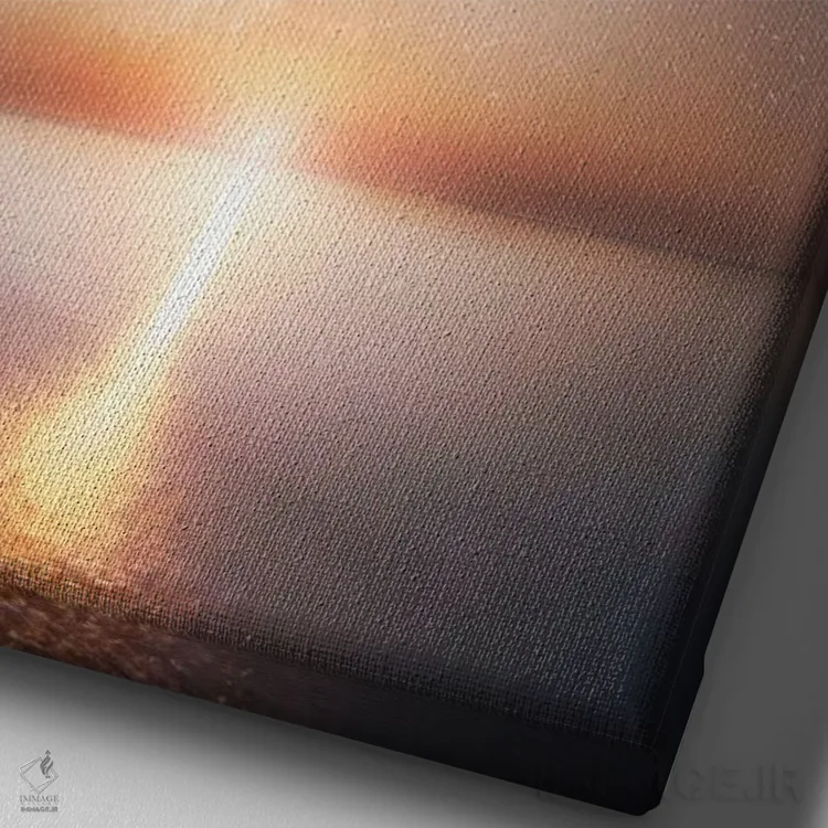 تابلو بازتاب بینهایت اثر آدریان بوردَا - نمای نزدیک بافت بوم