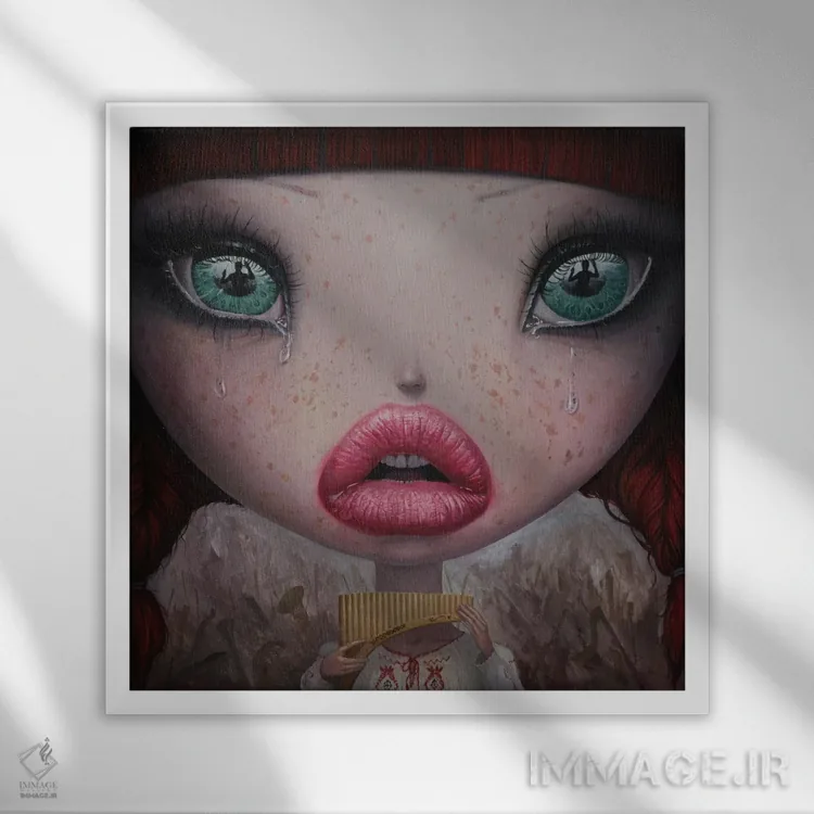 تابلو شدت اثر آدریان بوردَا - نمای قابدار سفید