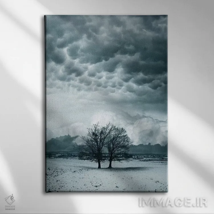 تابلو من و تو اثر آدریان بوردَا - نمای روبهرو روی دیوار