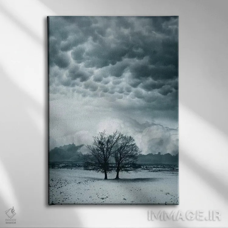 تابلو من و تو اثر آدریان بوردَا - نمای روبهرو روی دیوار