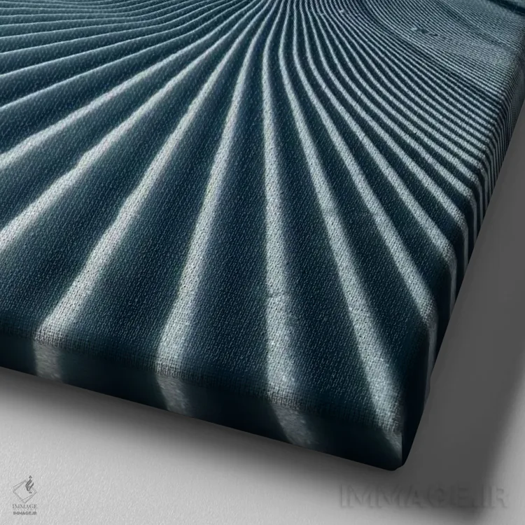 تابلو ردپای اسکی اثر آدریان بوردَا - نمای نزدیک بافت بوم