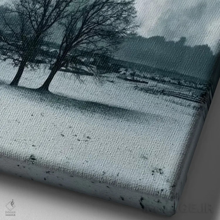 تابلو من و تو اثر آدریان بوردَا - نمای نزدیک بافت بوم