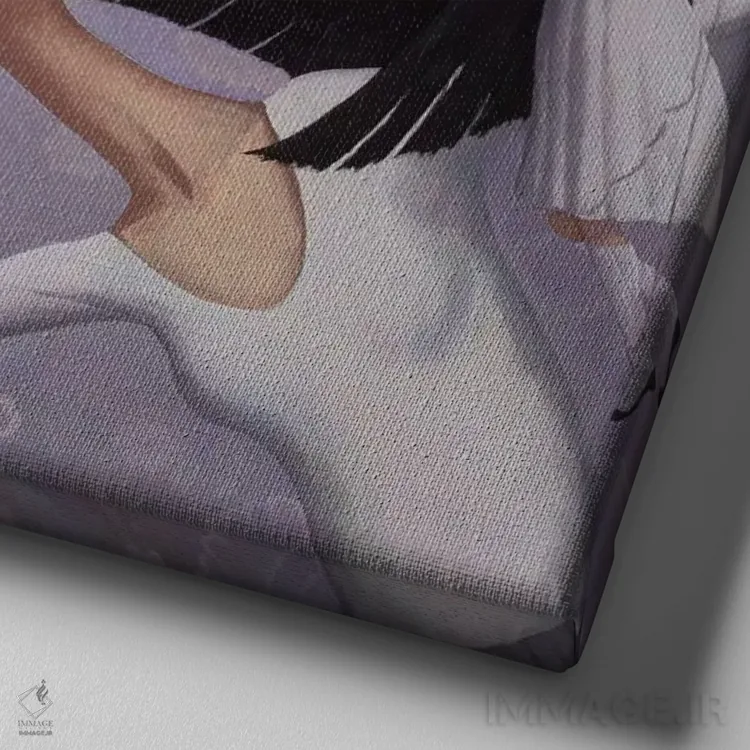 تابلو تو آنی نیستی که فکر میکنی هستی اثر آدریان بوردَا - نمای نزدیک بافت بوم