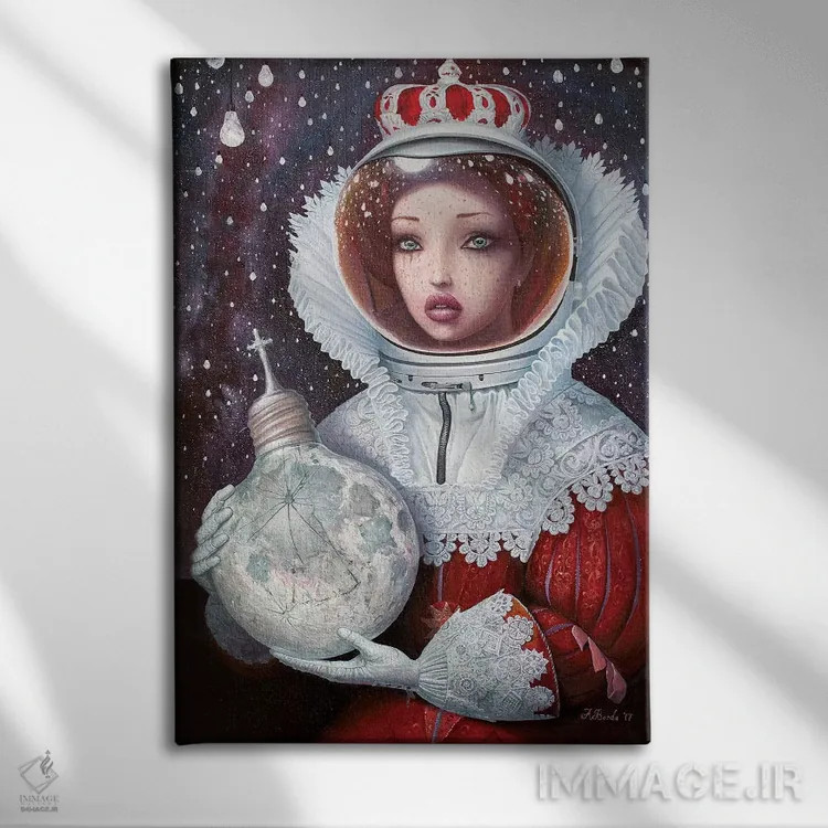 تابلو ناوگان مهتاب اسپانیایی اثر آدریان بوردَا - نمای روبهرو روی دیوار