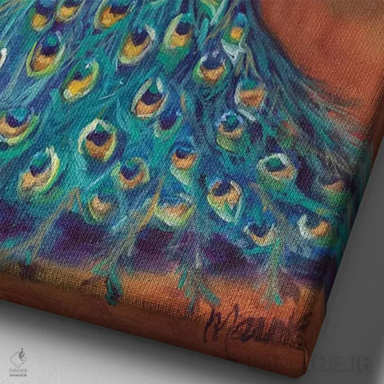 تابلو راههای اسرارآمیز اثر مارنی بورک - نمای نزدیک بافت بوم